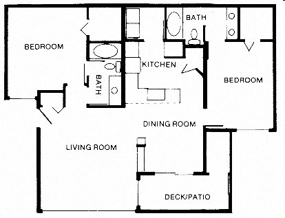 2 Bed Floor Plan at Vista Ridge, Issaquah, WA